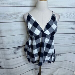Rails Black and White Checkered Camisole